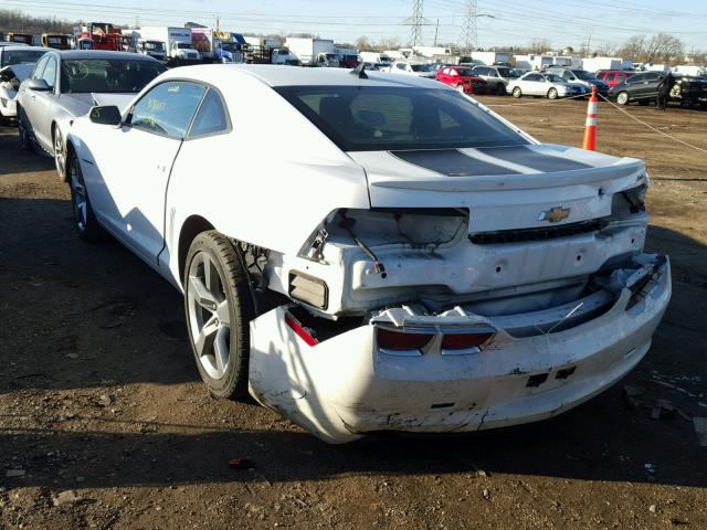 2G1FB1ED7B9109773 - 2011 CHEVROLET CAMARO LT WHITE photo 3