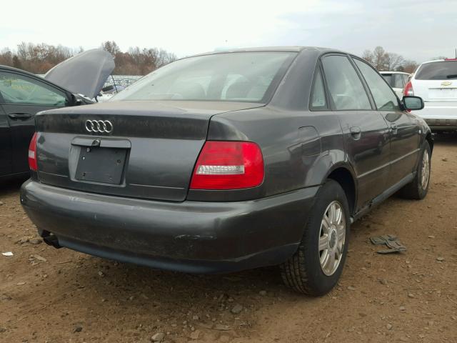 WAUDC28D8YA124905 - 2000 AUDI A4 1.8T QU GRAY photo 4