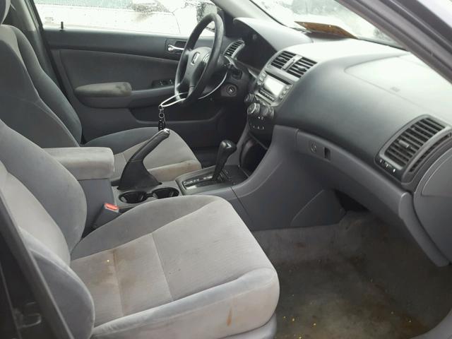 1HGCM56445A177386 - 2005 HONDA ACCORD LX GRAY photo 5