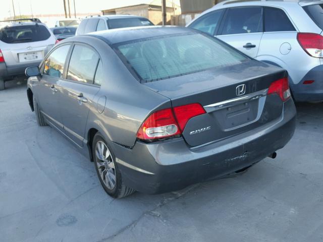 2HGFA16859H314439 - 2009 HONDA CIVIC EX SILVER photo 3