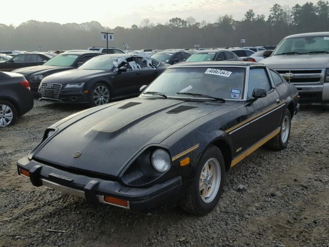 1N1HZ04S2BX265794 - 1981 DATSUN 280ZX BLACK photo 2