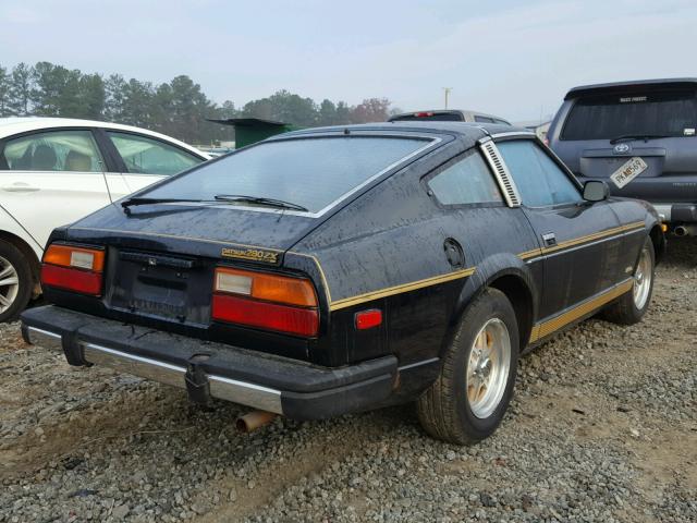 1N1HZ04S2BX265794 - 1981 DATSUN 280ZX BLACK photo 4