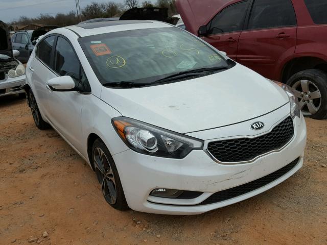 KNAFZ4A84F5332379 - 2015 KIA FORTE EX WHITE photo 1