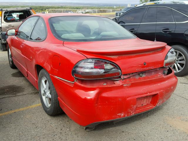 1G2WP12K9XF257308 - 1999 PONTIAC GRAND PRIX RED photo 3