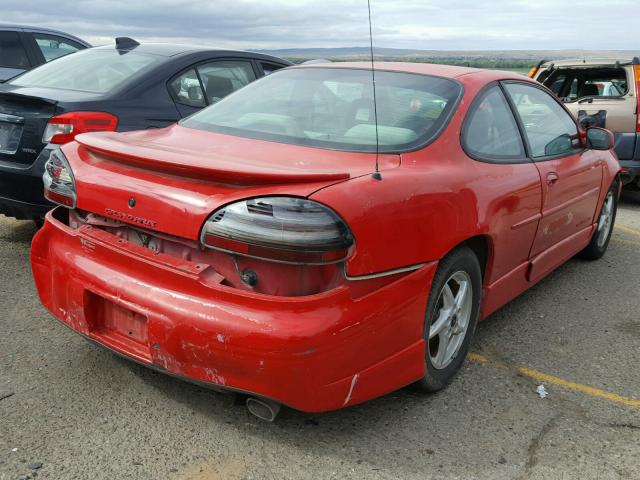 1G2WP12K9XF257308 - 1999 PONTIAC GRAND PRIX RED photo 4