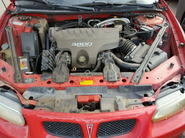 1G2WP12K9XF257308 - 1999 PONTIAC GRAND PRIX RED photo 7