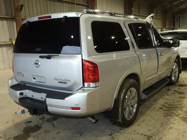 5N1BA0NF7BN600275 - 2011 NISSAN ARMADA PLA SILVER photo 4