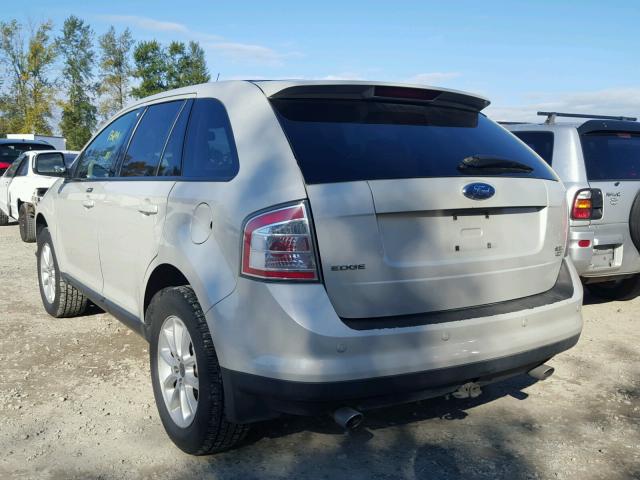 2FMDK49C67BB43751 - 2007 FORD EDGE SEL P SILVER photo 3