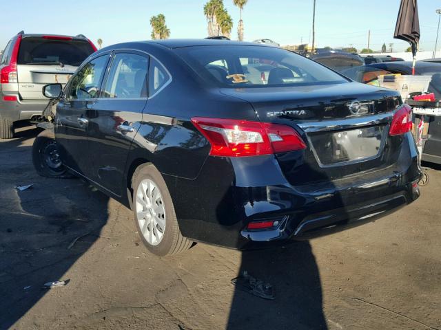 3N1AB7AP7HY285075 - 2017 NISSAN SENTRA S BLACK photo 3