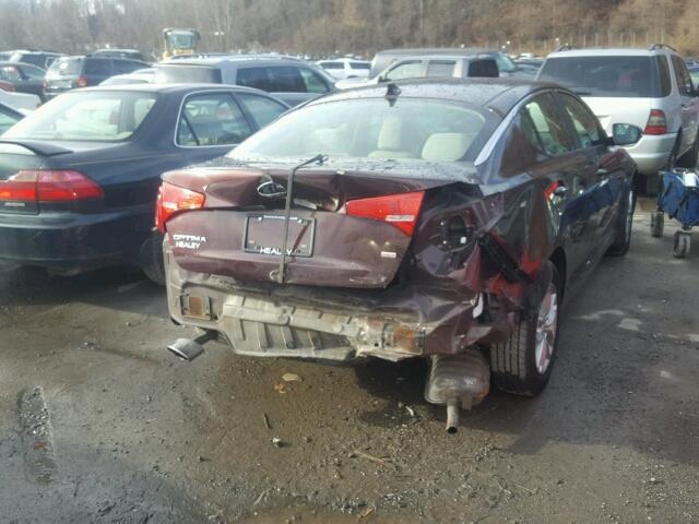 5XXGM4A74CG071565 - 2012 KIA OPTIMA LX BURGUNDY photo 4