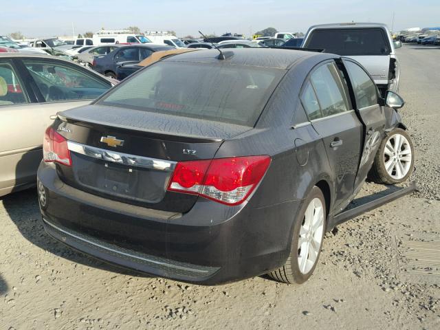 1G1PG5SB5F7235167 - 2015 CHEVROLET CRUZE LTZ GRAY photo 4