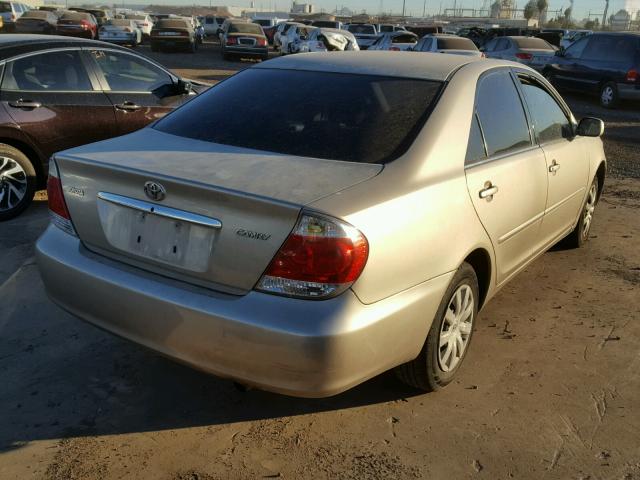 4T1BE32K65U432615 - 2005 TOYOTA CAMRY LE GOLD photo 4