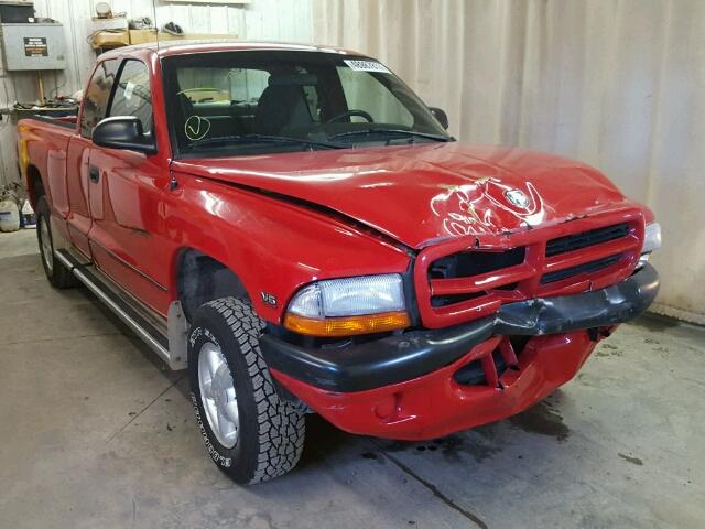 1B7GG22X1XS215692 - 1999 DODGE DAKOTA RED photo 1