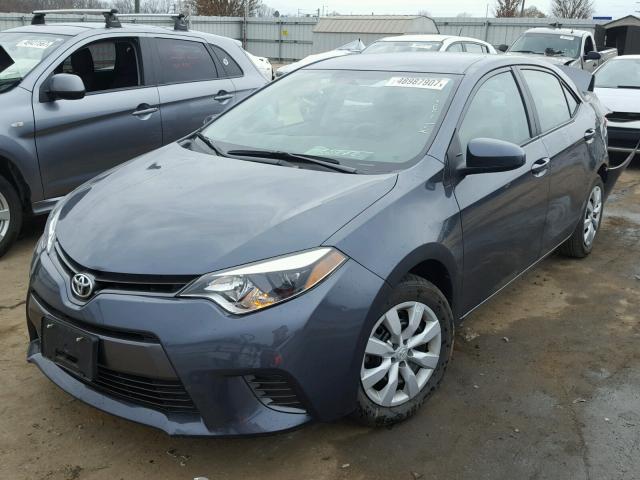 2T1BURHEXGC675016 - 2016 TOYOTA COROLLA L GRAY photo 2