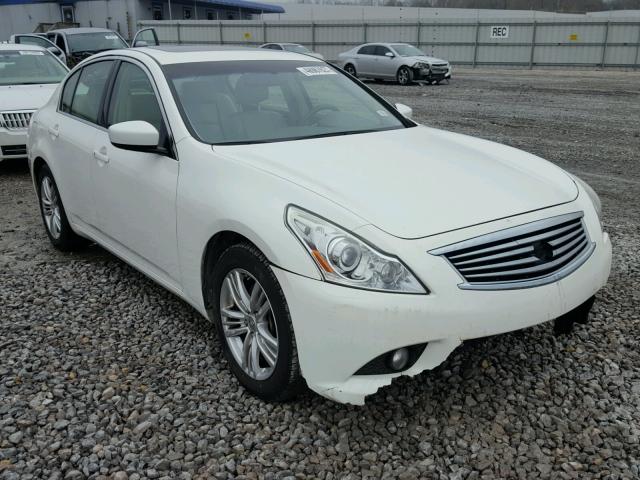 JN1DV6AP1CM811100 - 2012 INFINITI G25 BASE WHITE photo 1