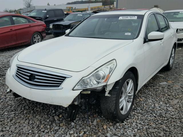 JN1DV6AP1CM811100 - 2012 INFINITI G25 BASE WHITE photo 2