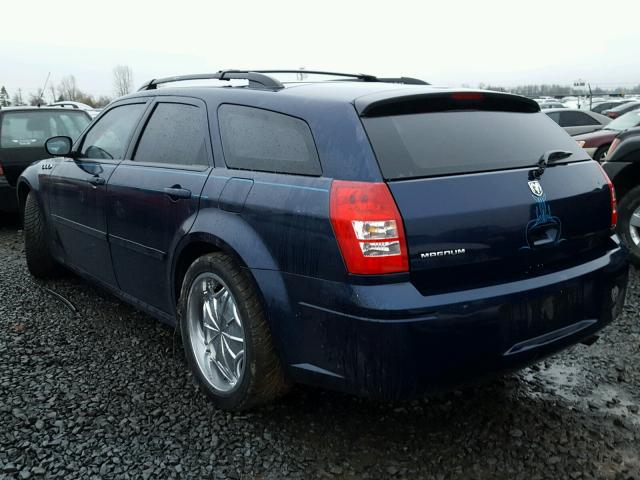 2D4FV47T76H433065 - 2006 DODGE MAGNUM SE BLUE photo 3