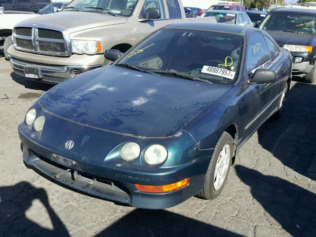 JH4DC4448WS001325 - 1998 ACURA INTEGRA RS GREEN photo 2