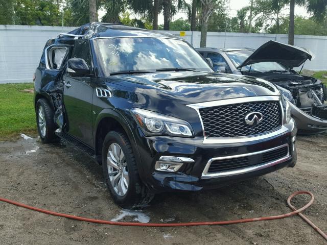 JN8AZ2NF2G9614125 - 2016 INFINITI QX80 BLACK photo 1