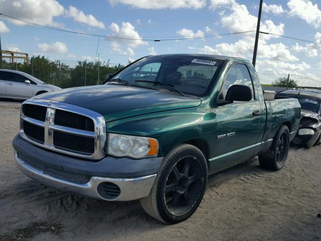 1D7HA16KX4J138276 - 2004 DODGE RAM 1500 S GREEN photo 2