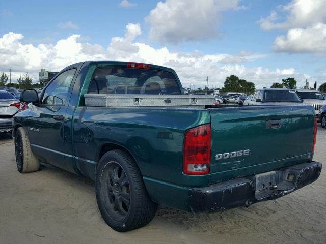 1D7HA16KX4J138276 - 2004 DODGE RAM 1500 S GREEN photo 3