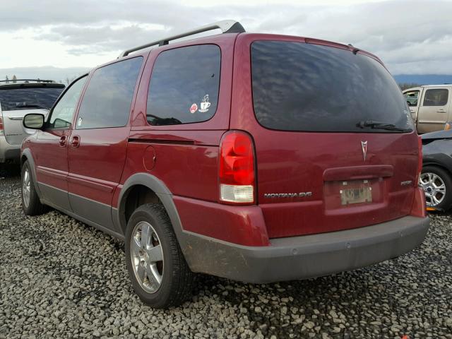 1GMDV33L05D181879 - 2005 PONTIAC MONTANA SV RED photo 3