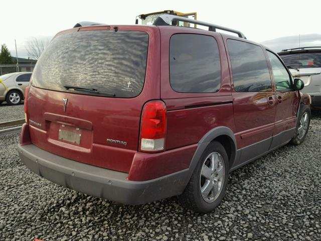 1GMDV33L05D181879 - 2005 PONTIAC MONTANA SV RED photo 4