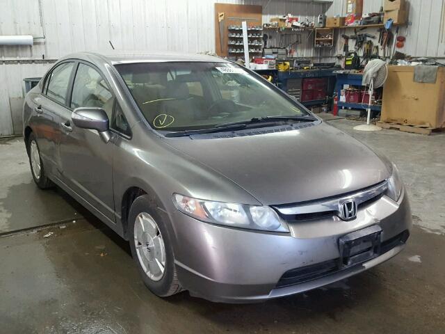 JHMFA36256S004512 - 2006 HONDA CIVIC HYBR GRAY photo 1