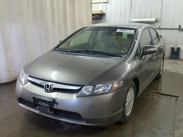 JHMFA36256S004512 - 2006 HONDA CIVIC HYBR GRAY photo 2