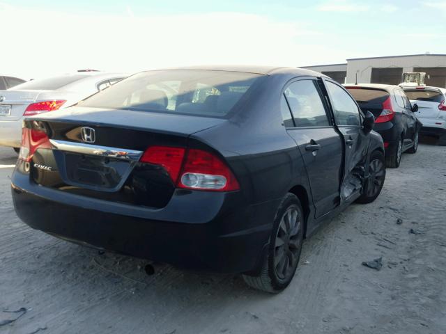 19XFA1F8XAE002650 - 2010 HONDA CIVIC EX BLACK photo 4