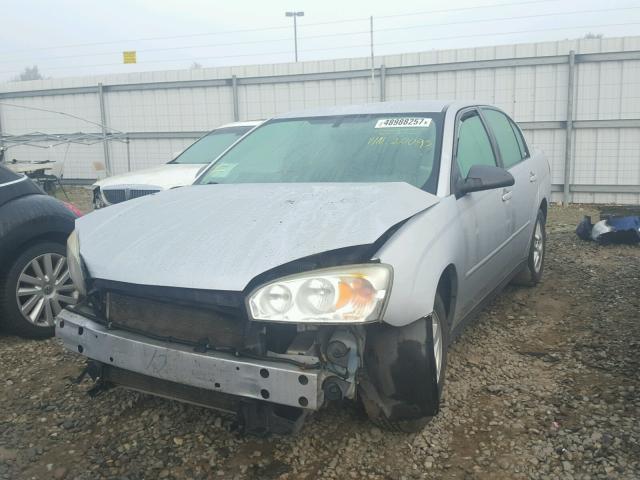 1G1ZT54895F120095 - 2005 CHEVROLET MALIBU LS SILVER photo 2