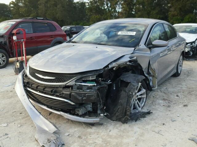 1C3CCCAB6FN621054 - 2015 CHRYSLER 200 LIMITE GRAY photo 2