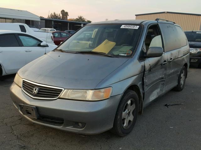 2HKRL187XYH528357 - 2000 HONDA ODYSSEY EX CHARCOAL photo 2