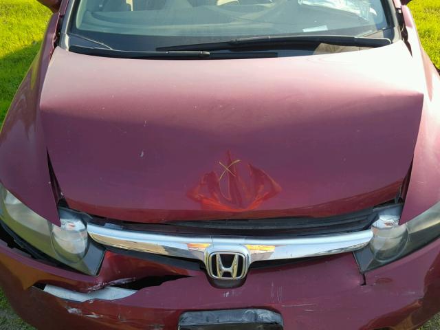 1HGFA16566L095043 - 2006 HONDA CIVIC LX RED photo 7