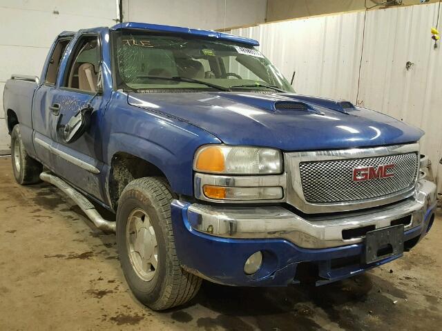 2GTEK19T741312393 - 2004 GMC NEW SIERRA BLUE photo 1