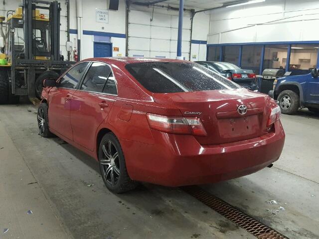 4T1BE46K67U110320 - 2007 TOYOTA CAMRY NEW RED photo 3