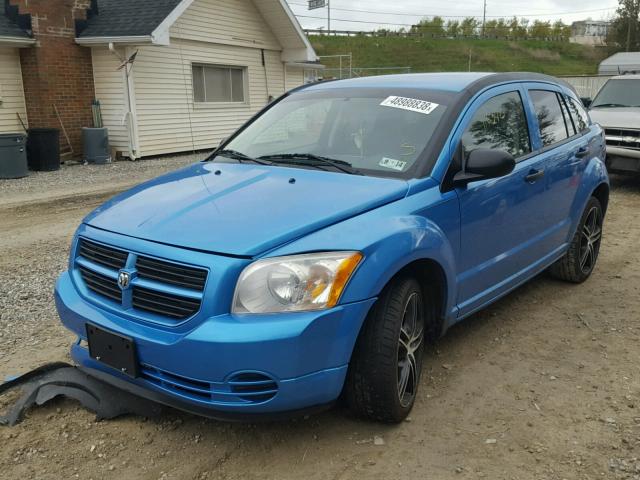 1B3HB28B98D505572 - 2008 DODGE CALIBER BLUE photo 2