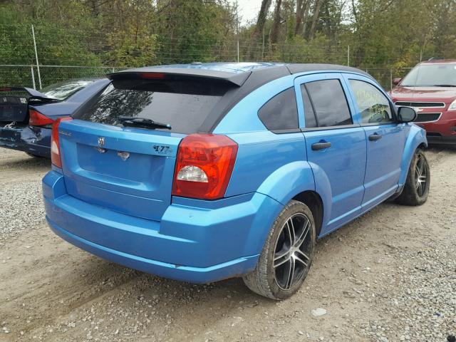 1B3HB28B98D505572 - 2008 DODGE CALIBER BLUE photo 4