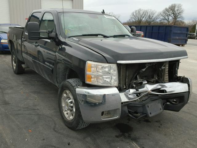 1GCHK23638F198221 - 2008 CHEVROLET SILVERADO BLACK photo 1