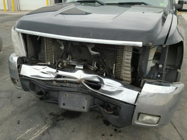 1GCHK23638F198221 - 2008 CHEVROLET SILVERADO BLACK photo 9