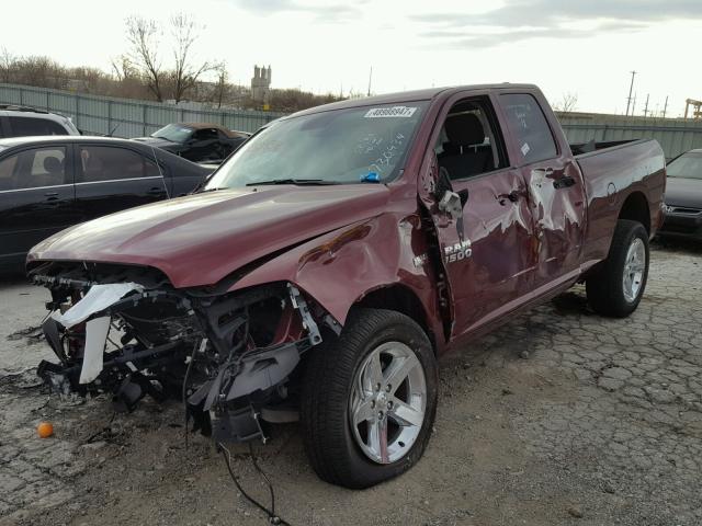 1C6RR6FT9HS730434 - 2017 RAM 1500 ST MAROON photo 2