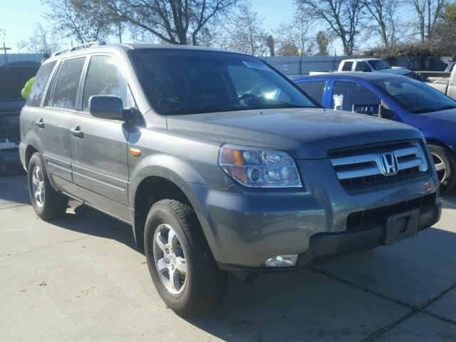 5FNYF28647B047484 - 2007 HONDA PILOT EXL GRAY photo 1