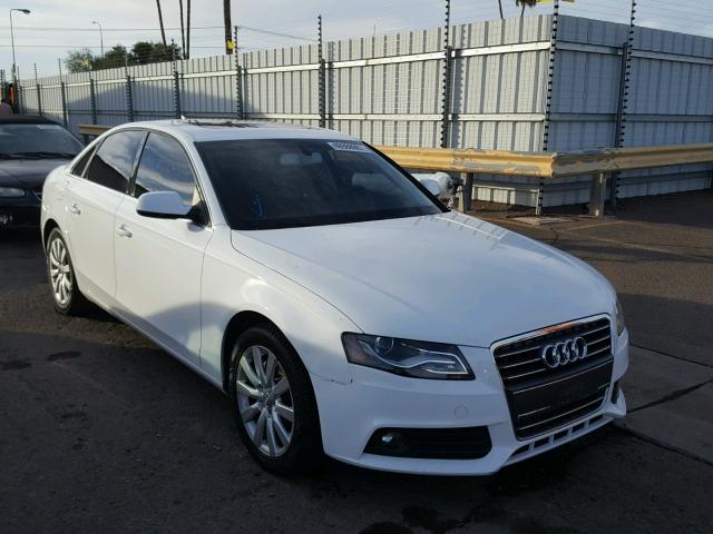 WAUAFAFLXCA115825 - 2012 AUDI A4 PREMIUM WHITE photo 1