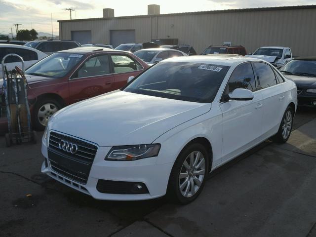 WAUAFAFLXCA115825 - 2012 AUDI A4 PREMIUM WHITE photo 2