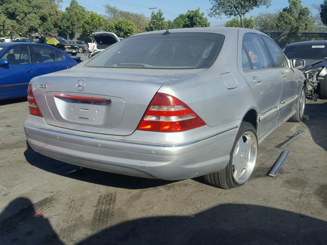 WDBNG70J92A313238 - 2002 MERCEDES-BENZ S 430 SILVER photo 4