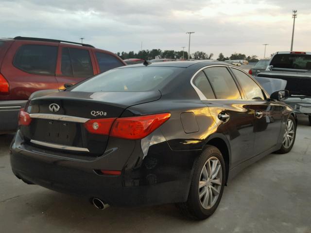 JN1BV7AP9FM337673 - 2015 INFINITI Q50 BASE BLACK photo 4