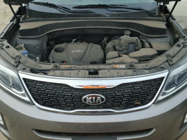 5XYKTCA66EG442500 - 2014 KIA SORENTO LX GRAY photo 7