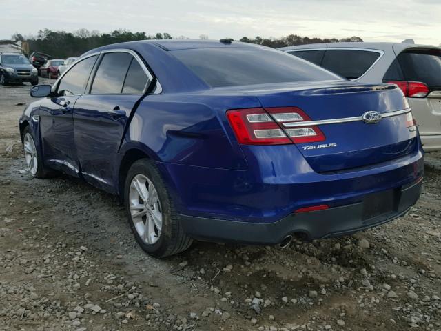 1FAHP2E87DG187569 - 2013 FORD TAURUS SEL BLUE photo 3