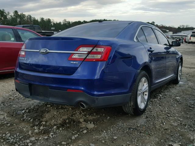 1FAHP2E87DG187569 - 2013 FORD TAURUS SEL BLUE photo 4