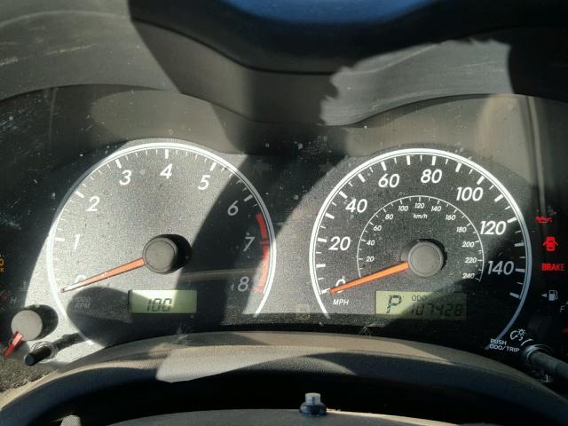 1NXBU40EX9Z091702 - 2009 TOYOTA COROLLA BA SILVER photo 8
